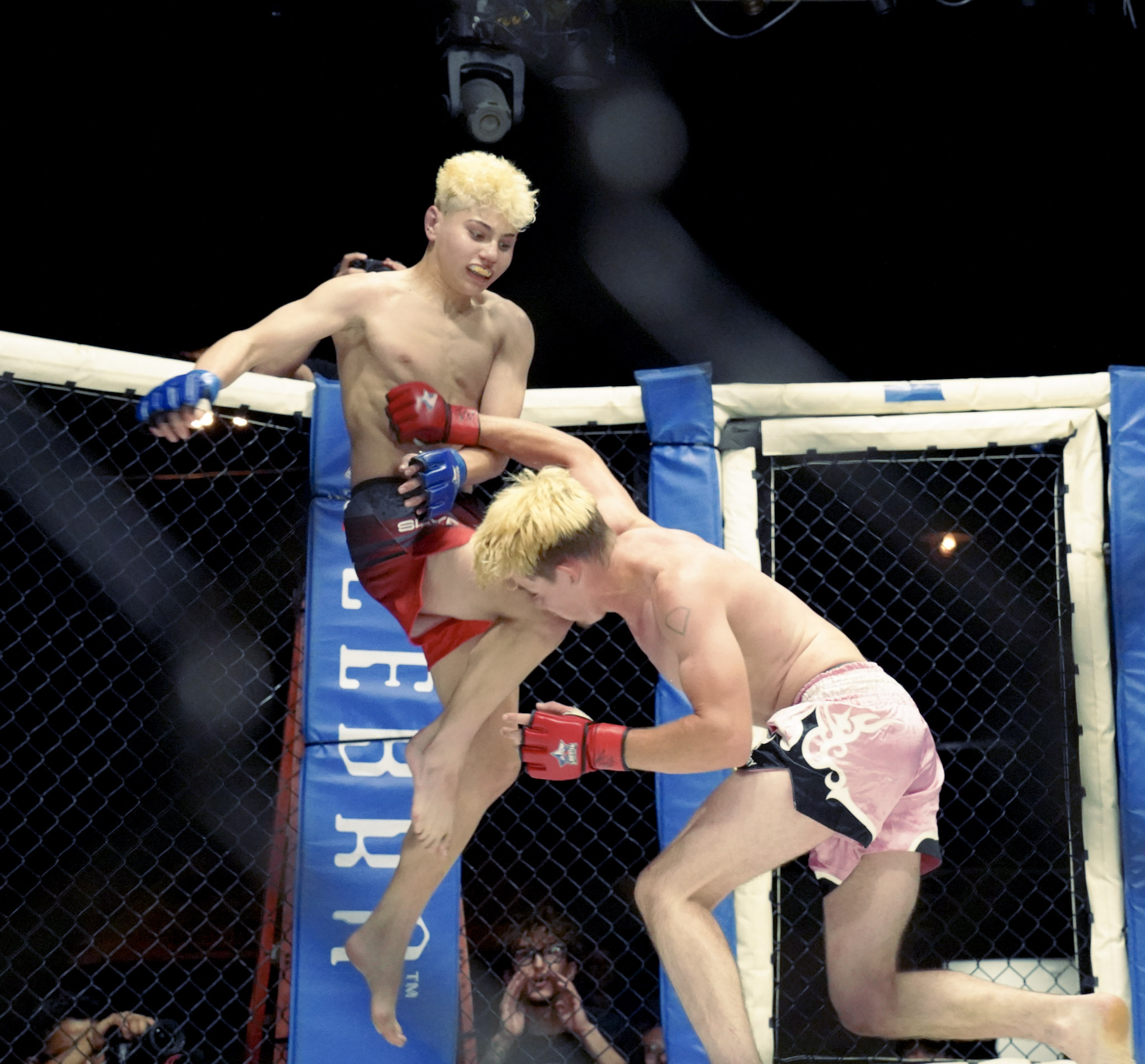 Live MMA action inside the LSFL cage