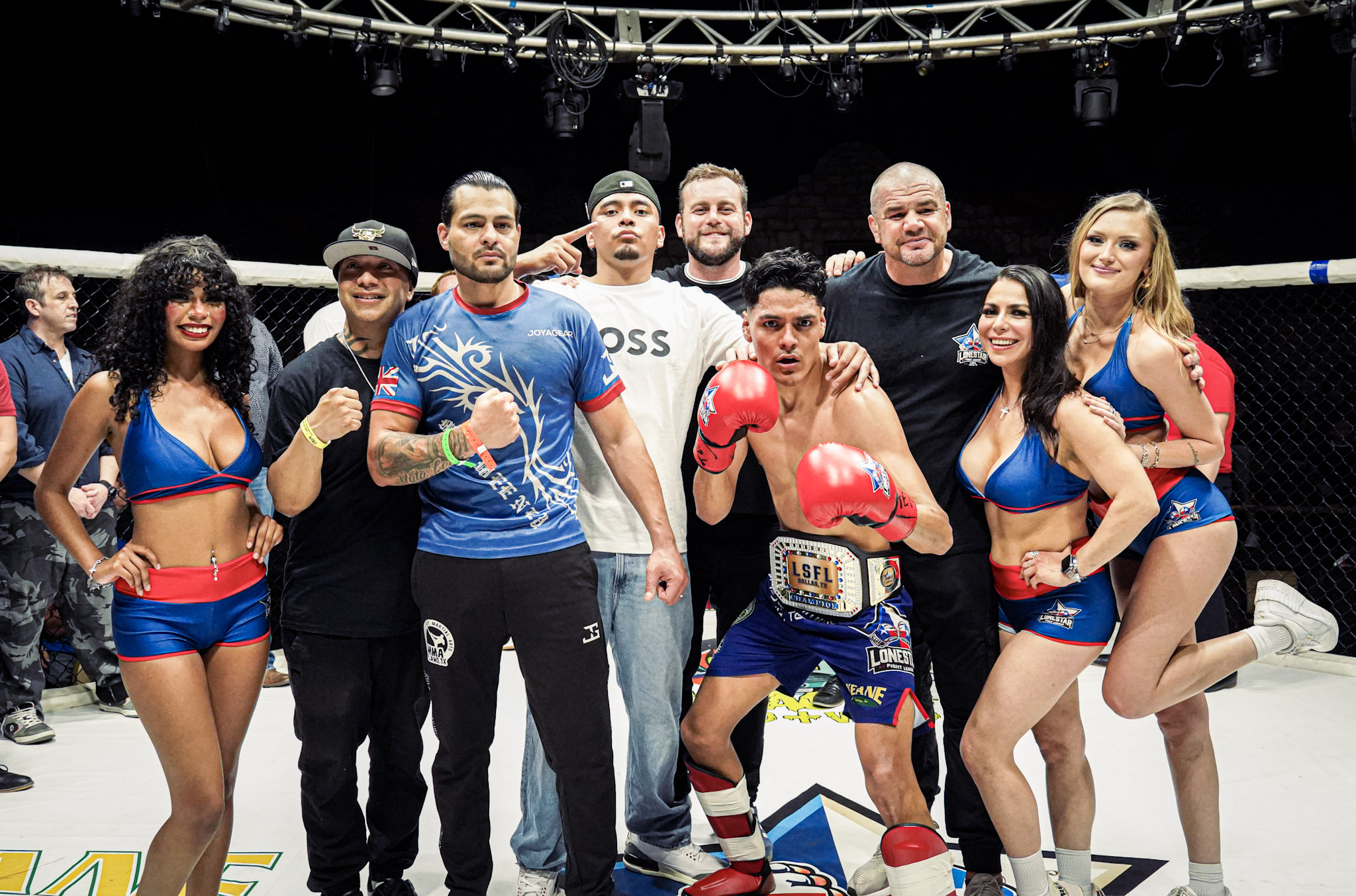 LSFL team champion celebration with ring card girls